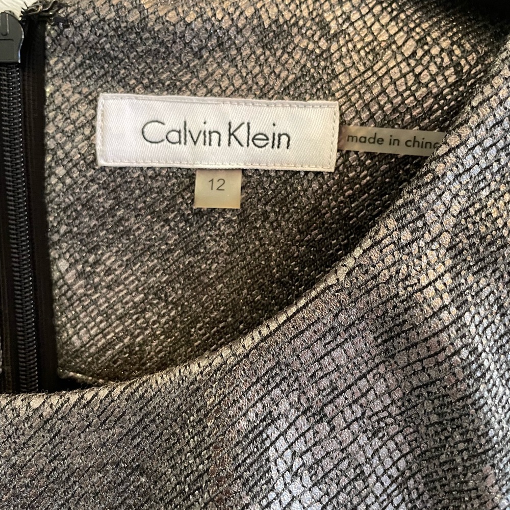 Calvin Klein Python Leather Looking Dress Nwot Si… - image 3